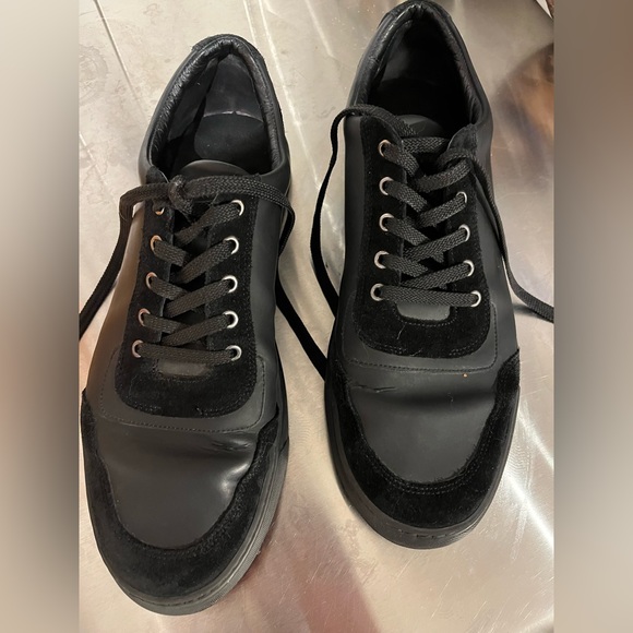 Harry’s of London black sneakers. Suede trim. Size 45 - Picture 3 of 6